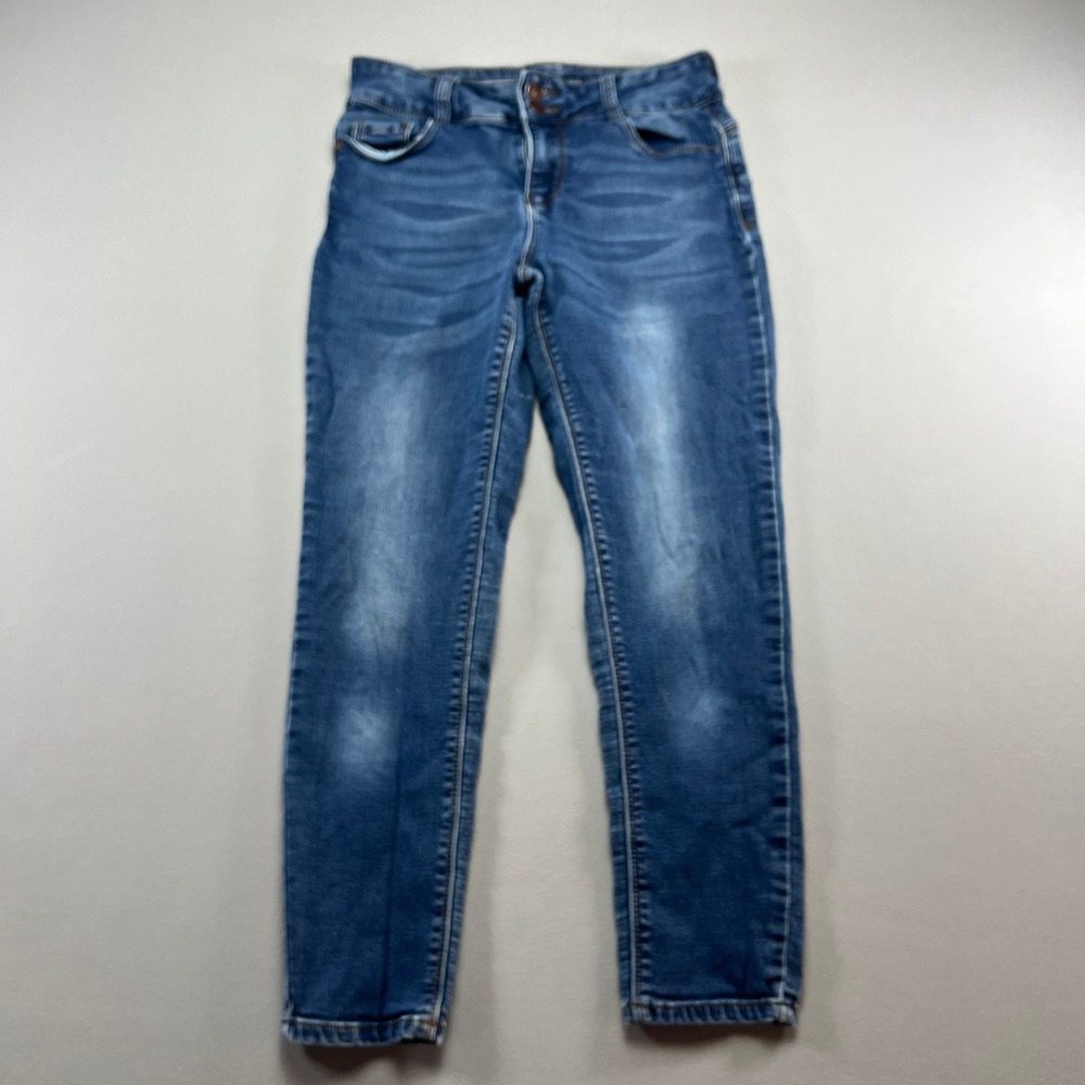 Sandpiper Skinny Jeans Womens 6 Petite Blue Denim Stretch Dark Wash Street Wear